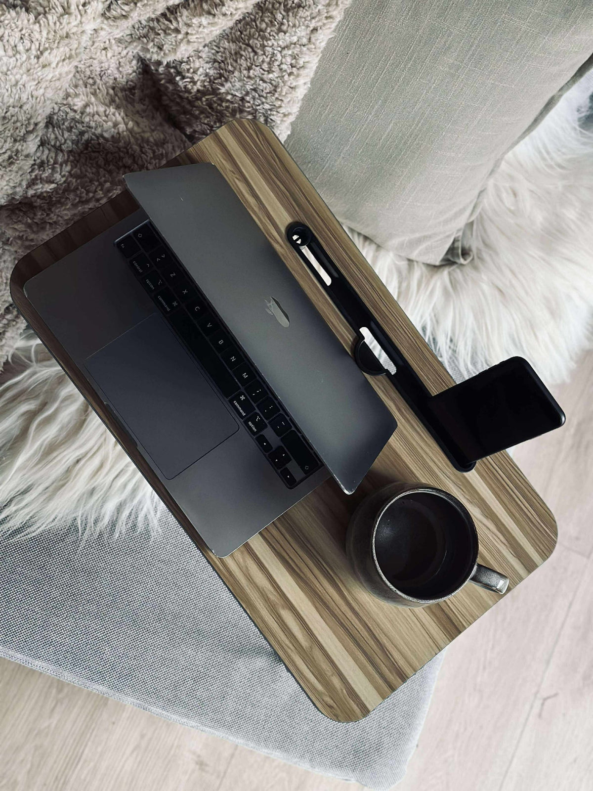 Table plateau avec support pour ipad / téléphone