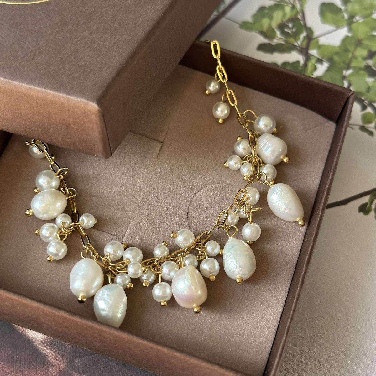 Collier Cille - avec mélange de perles
