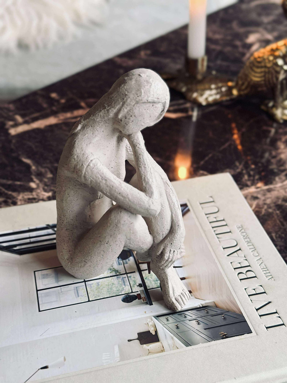 Figurine - Mélange beige