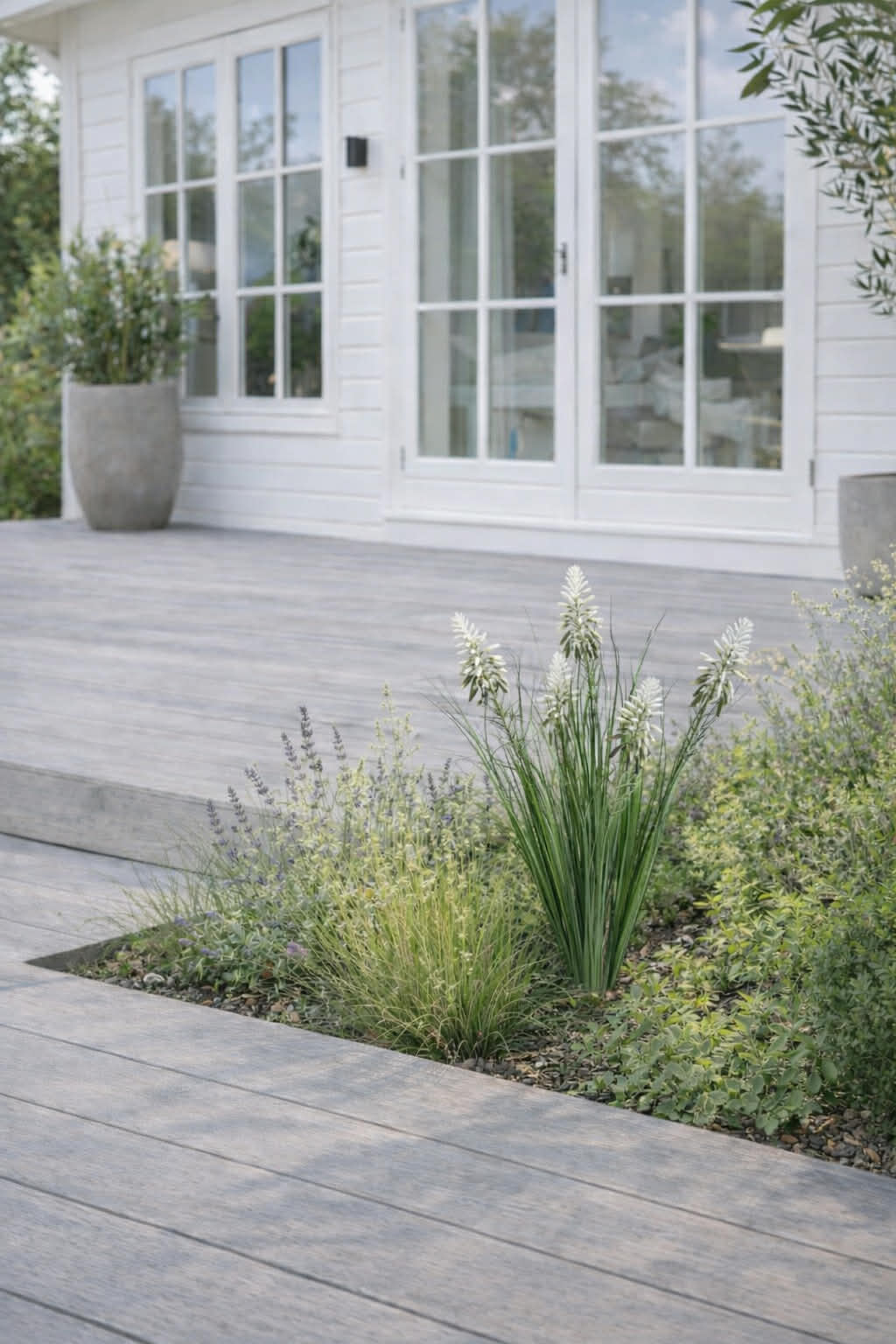 Lupin Blanc en bouquet pour intérieur et extérieur - 70 cm