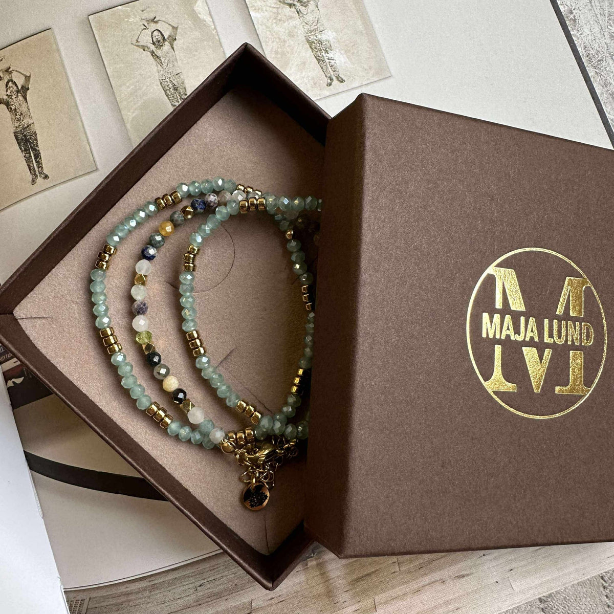 Bracelet Marika Aqua- Set de 3 pièces