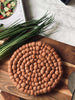 Sous-plat DOTS - Laine terracotta