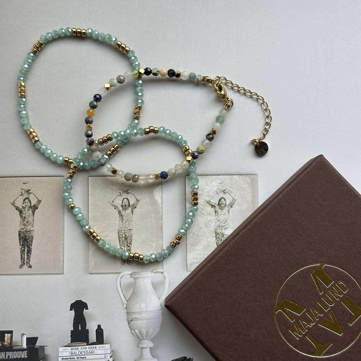 Bracelet Marika Aqua- Set de 3 pièces