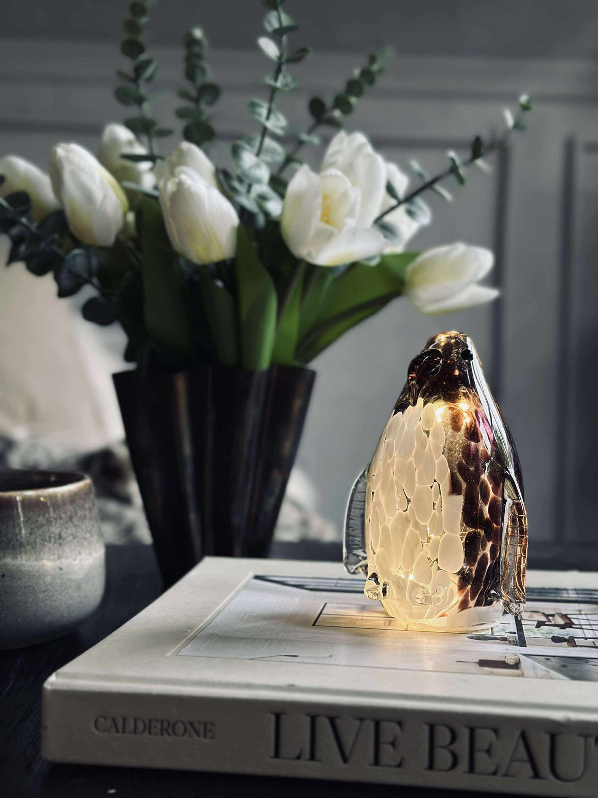 Pingouin avec lumière LED