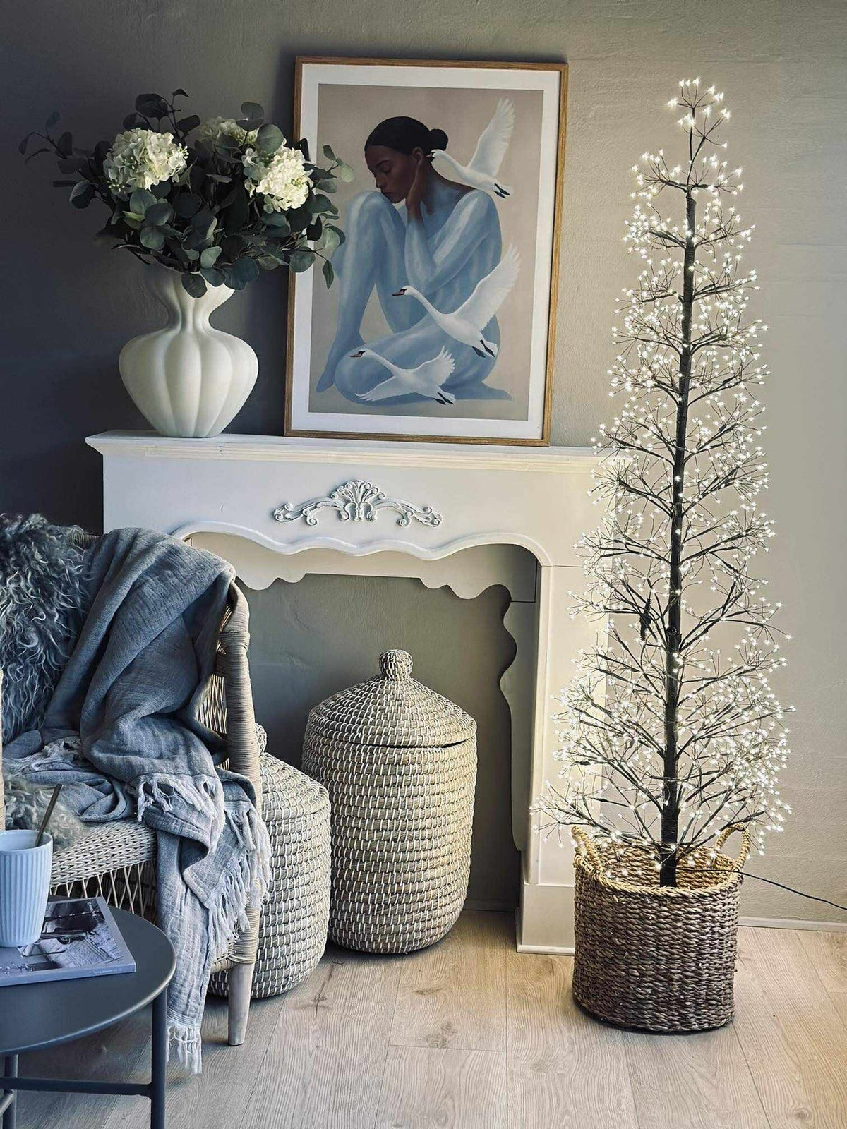 Sapin de Noël avec 1600 lumières LED - Noir