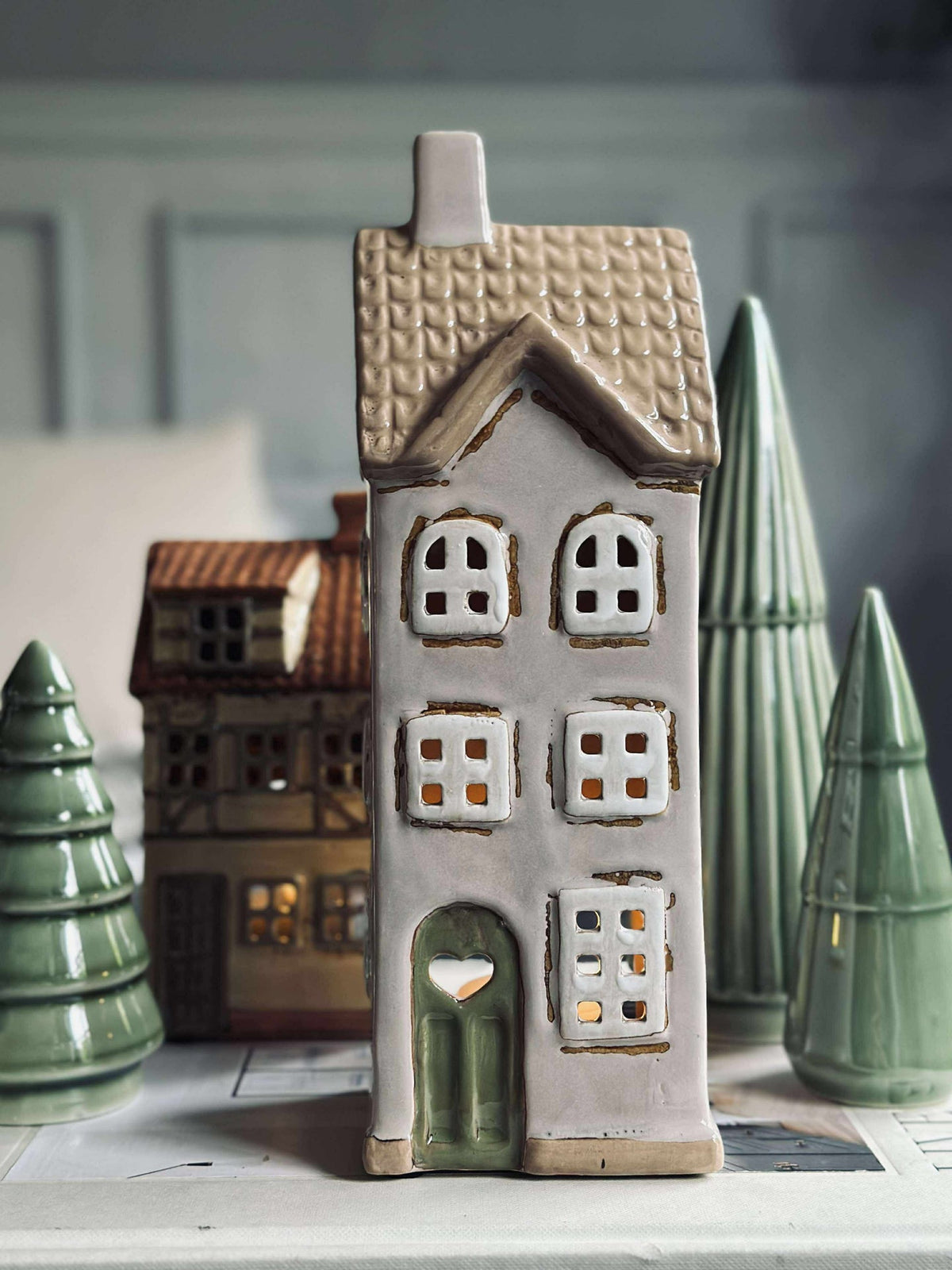 Maison lumineuse Beige - Céramique