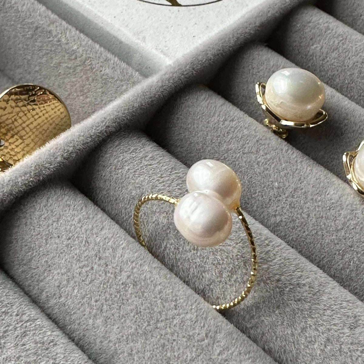 Bague Miara - Ajustable plaquée or