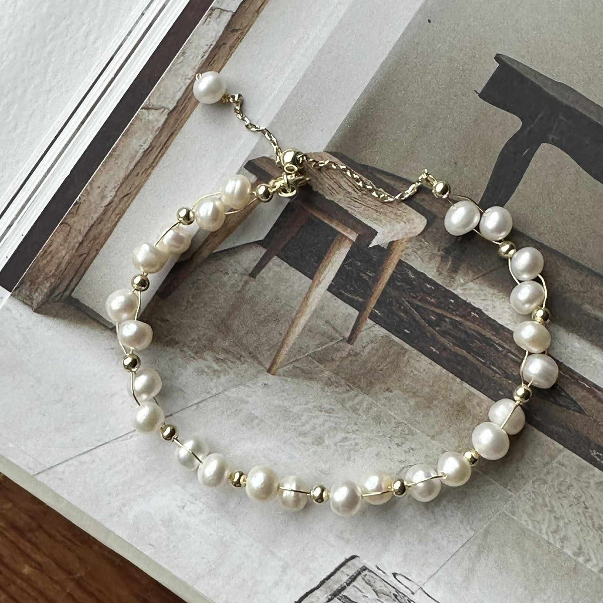 Bracelet Miko - avec de véritables perles d’eau douce