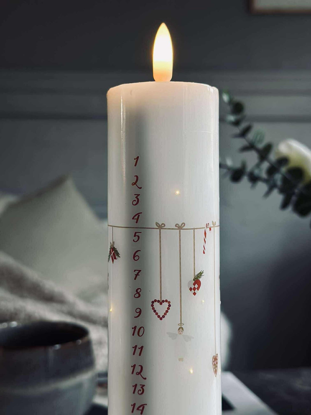 Bougie calendrier LED TWINKLE avec télécommande