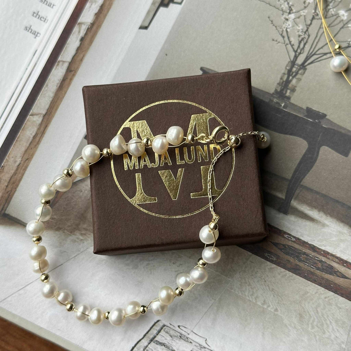Bracelet Miko - avec de véritables perles d’eau douce