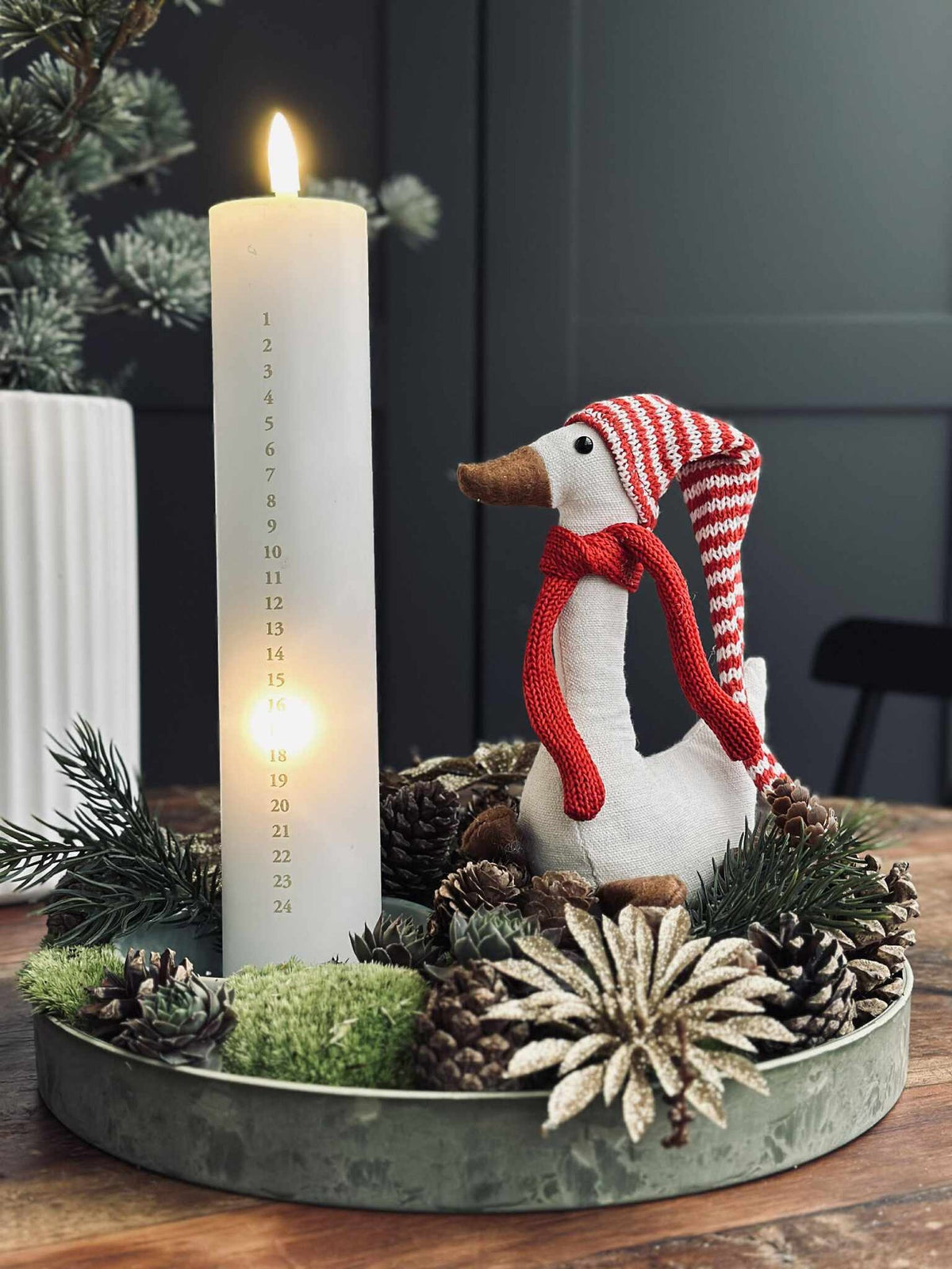 Bougie de calendrier LED avec télécommande