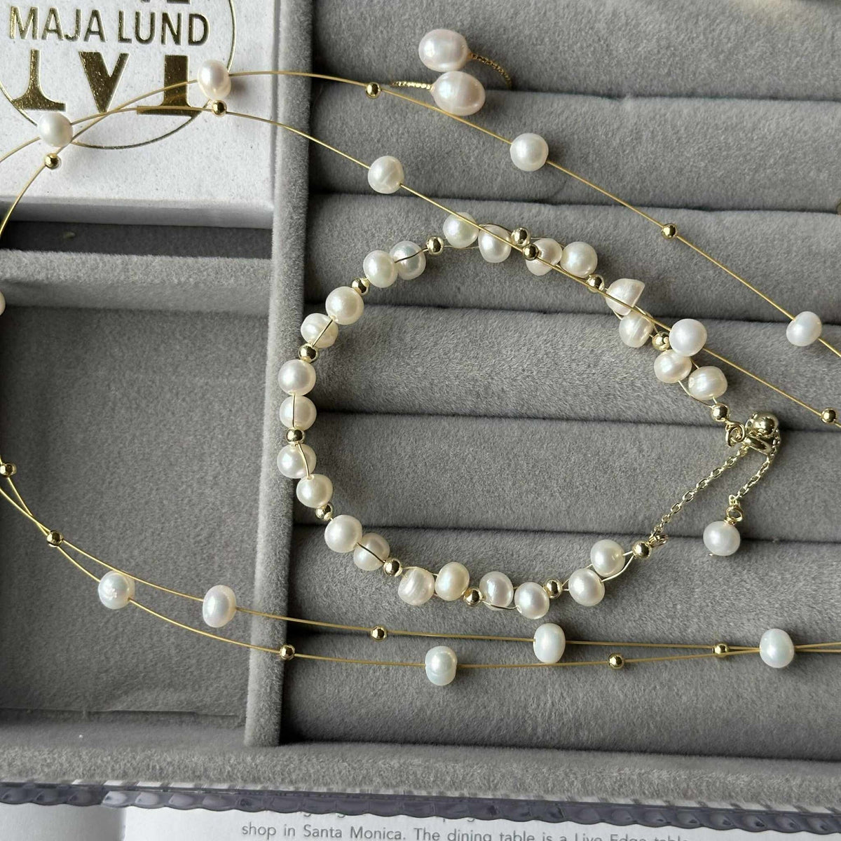 Bracelet Miko - avec de véritables perles d’eau douce
