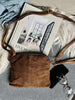 Pochette crossbody ALICE - Daim caramel