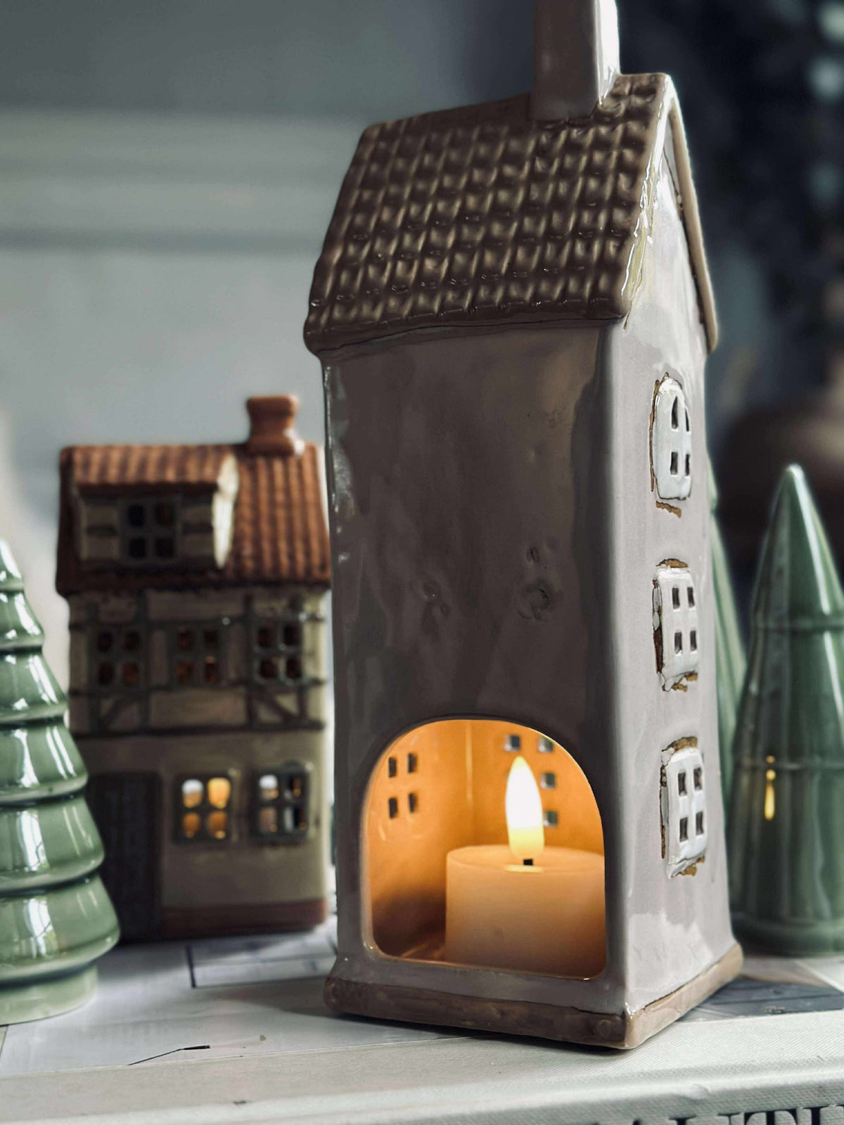 Maison lumineuse Beige - Céramique