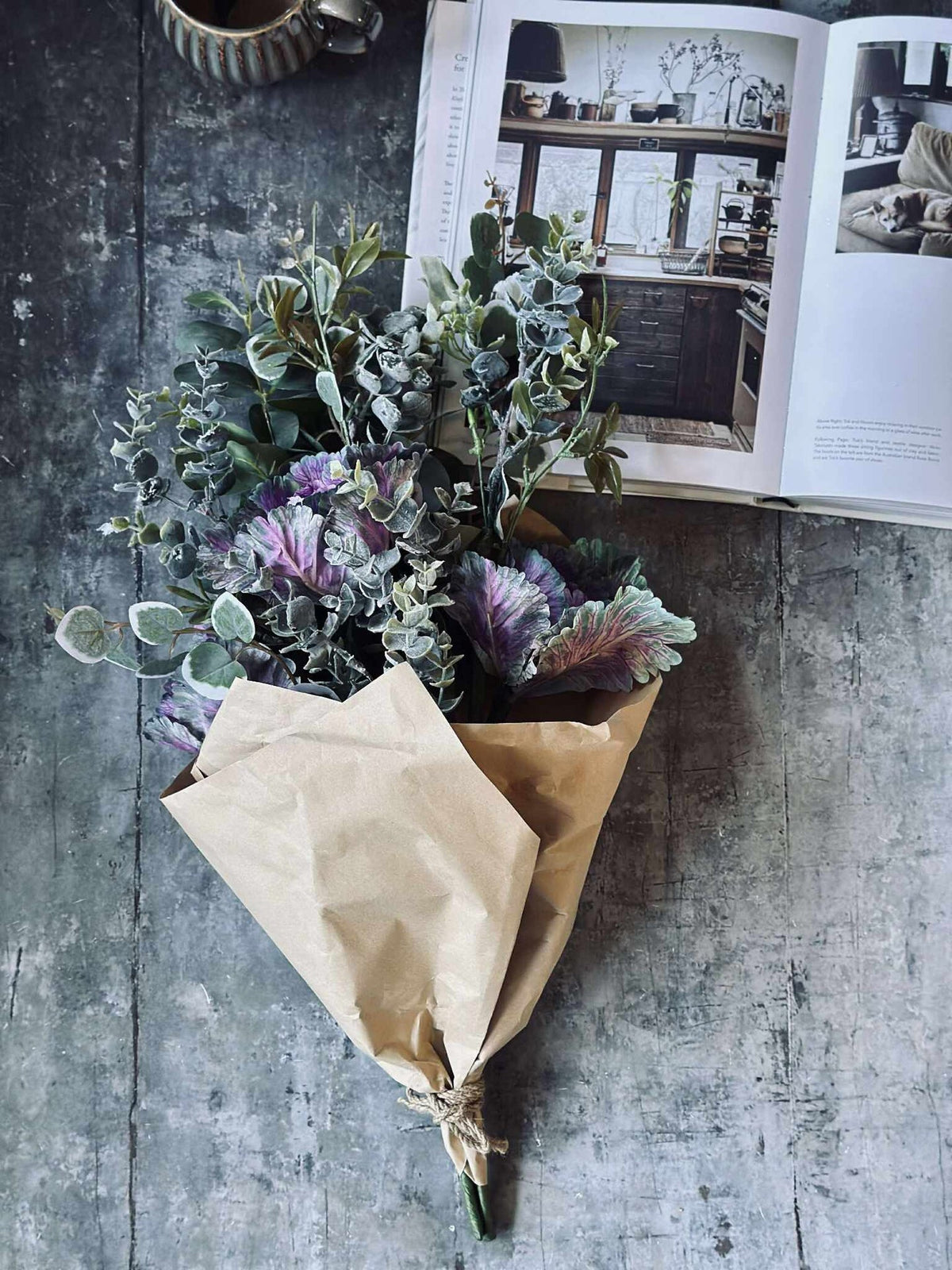 Bouquet - Vert / Violet