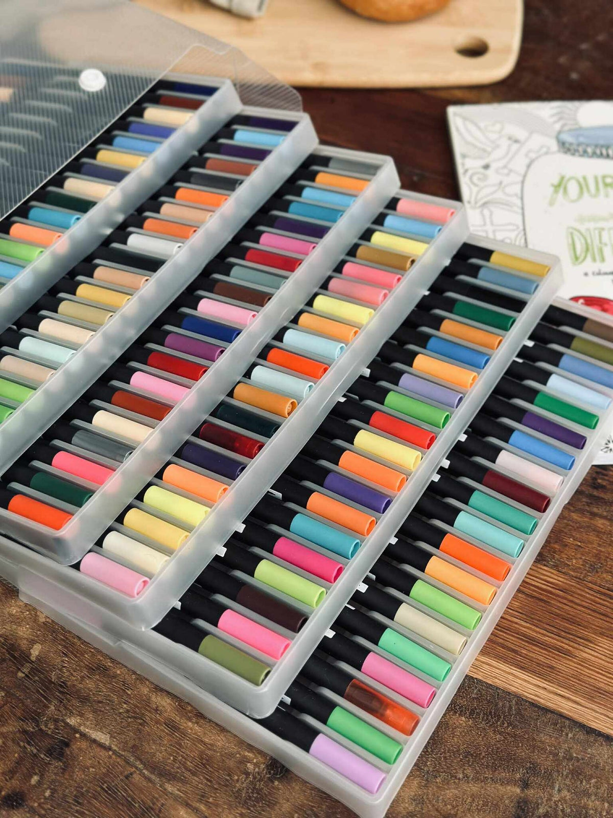 120 Brushpens à base d’eau double pointe