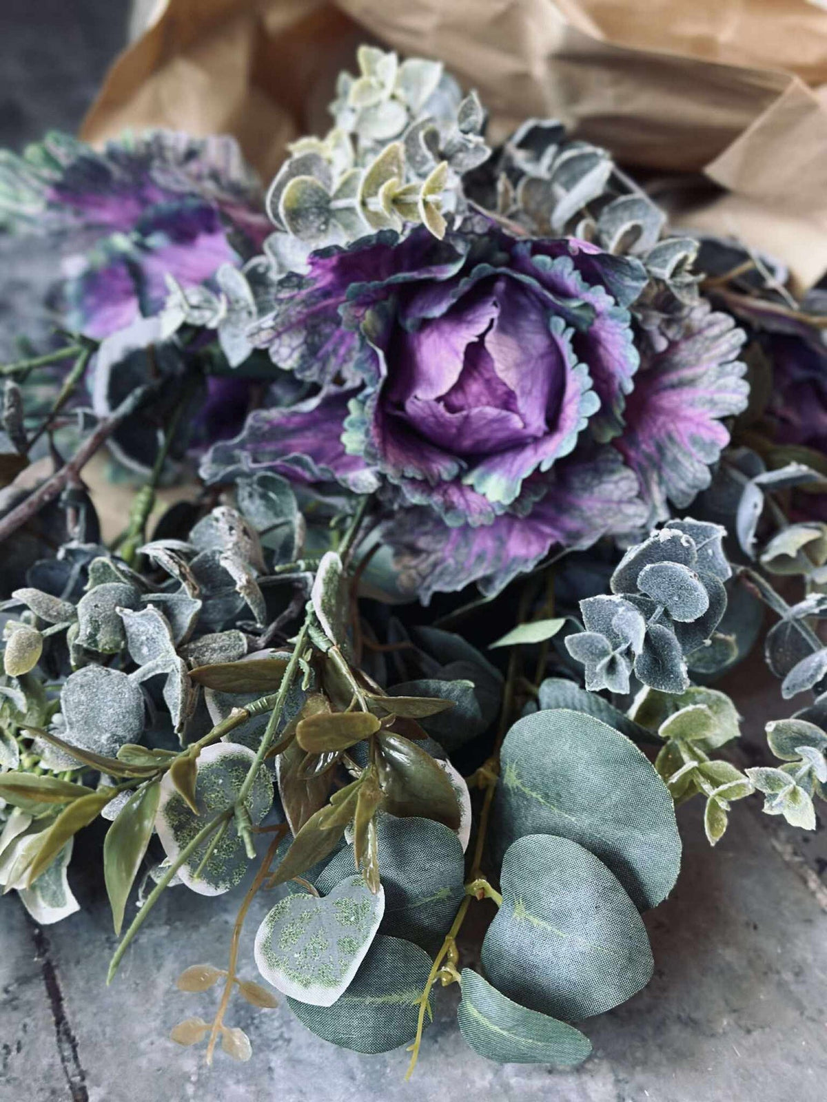 Bouquet - Vert / Violet