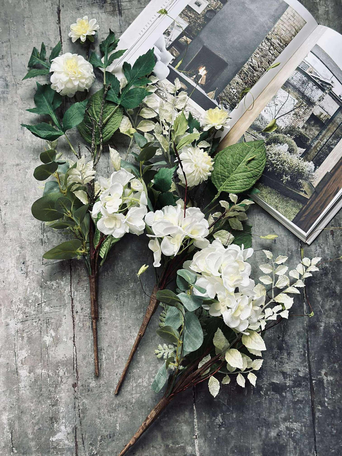 Bouqet Hortensia - Blanc