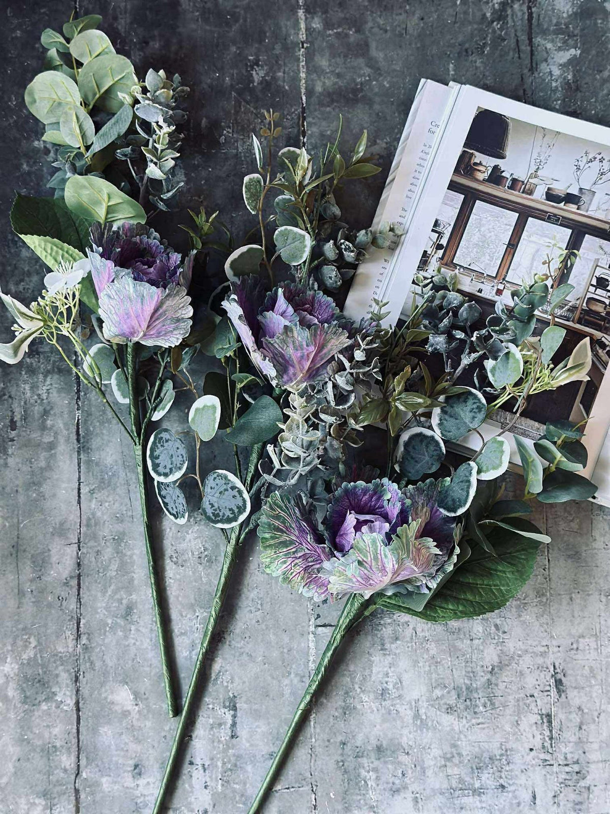 Bouquet - Vert / Violet
