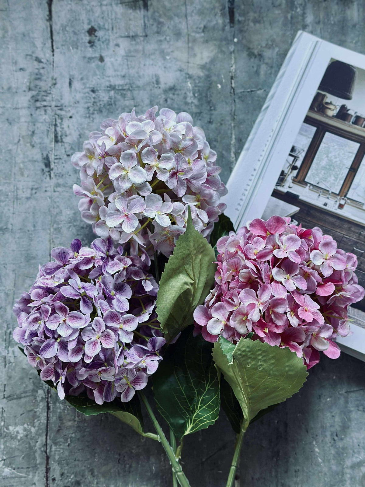 Bouquet - Hortensia Rose / Violet