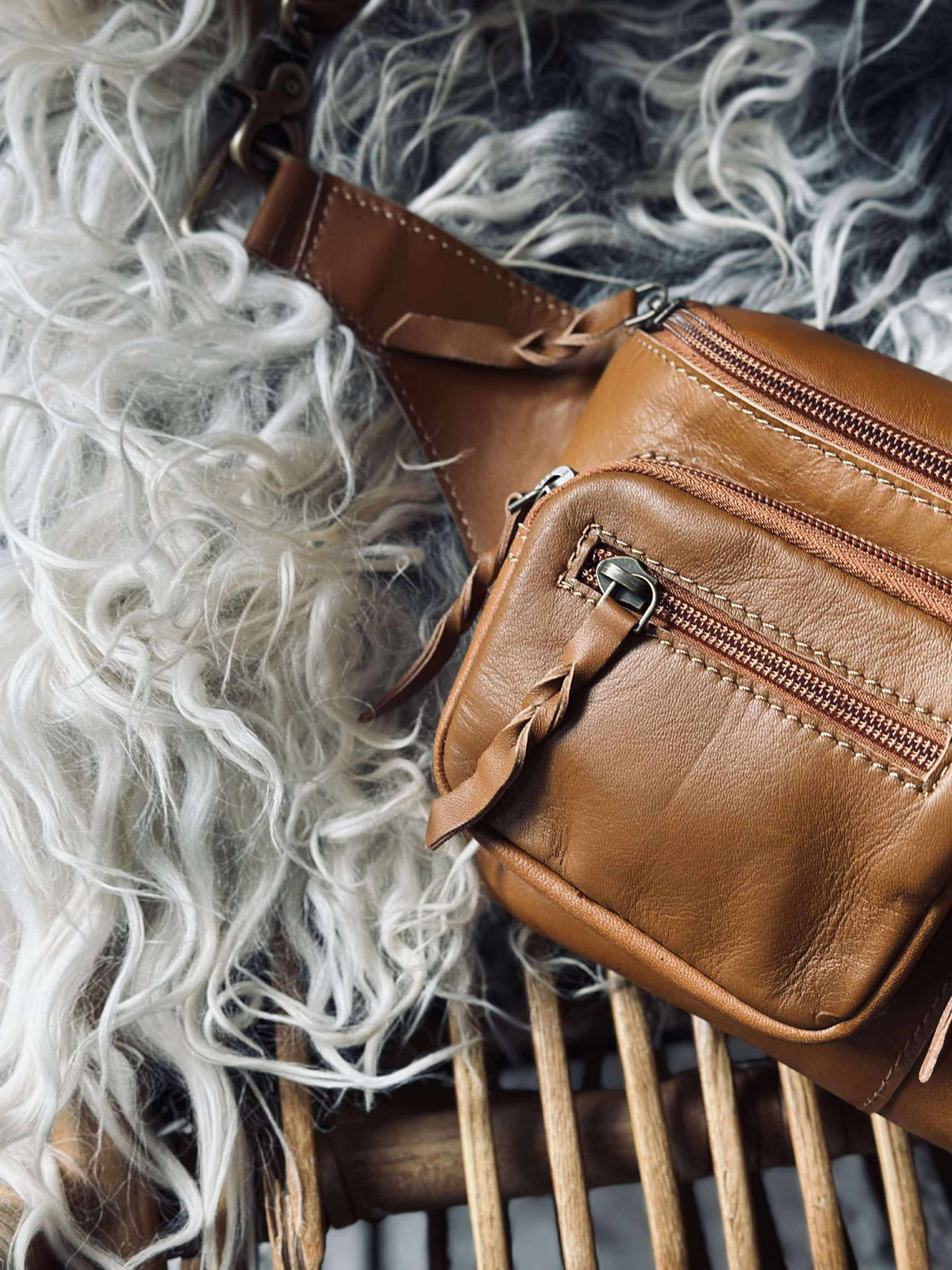 Sac banane Kaya - Cognac