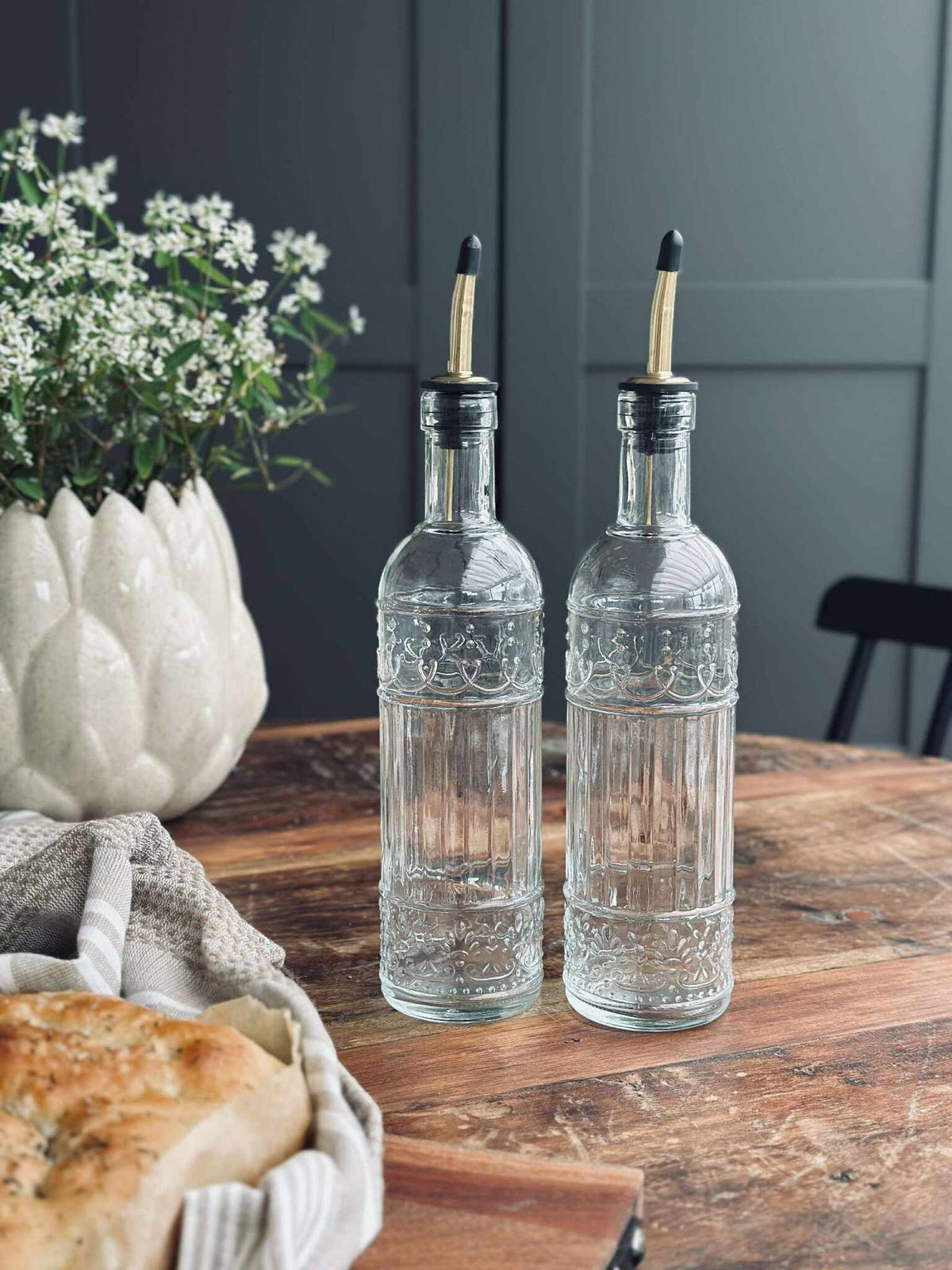 Bouteille pour huile / vinaigre - Lot de 2