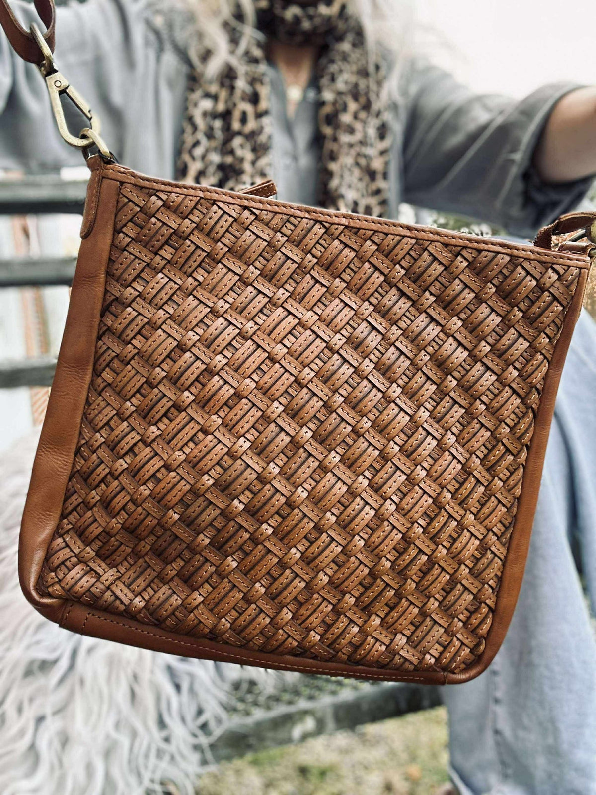 Sac bandoulière Mika medium - Cognac