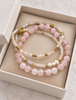 Bracelets GISELE Rose – Set de 3 pièces