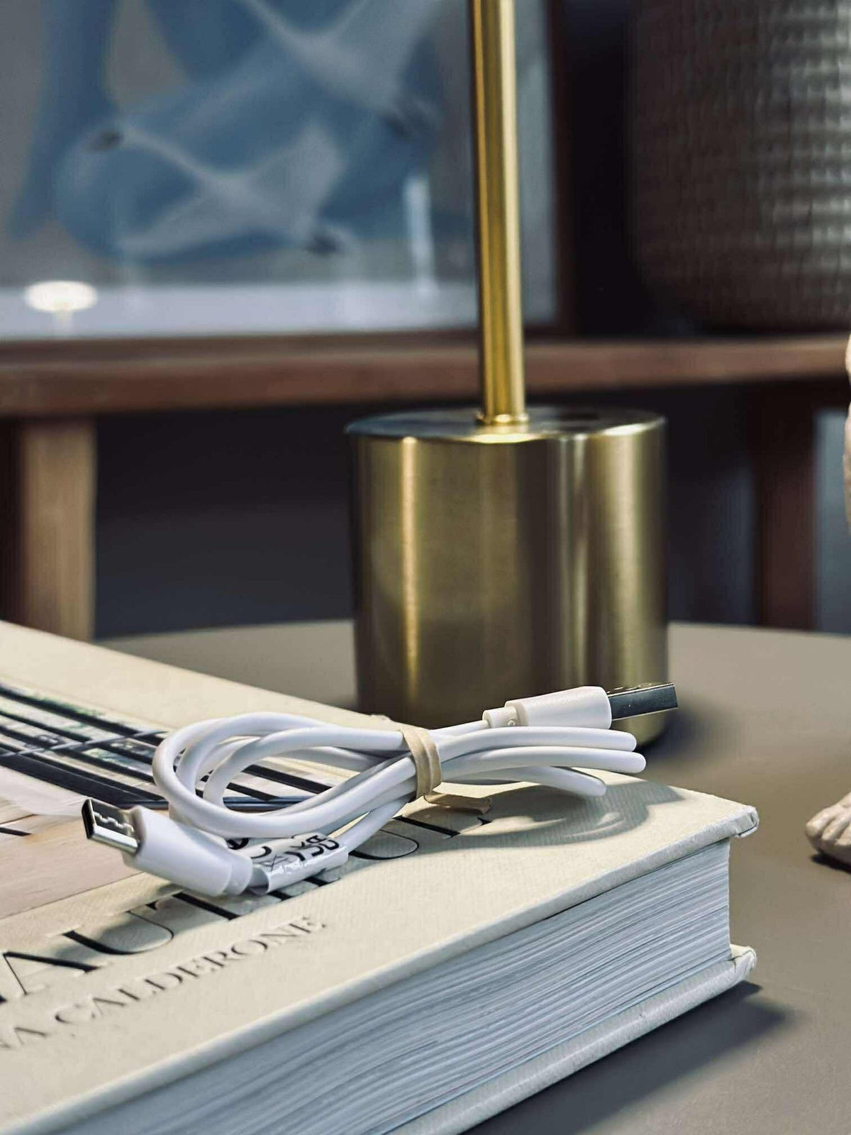 Lampe de table LED KELLY Or - rechargeable
