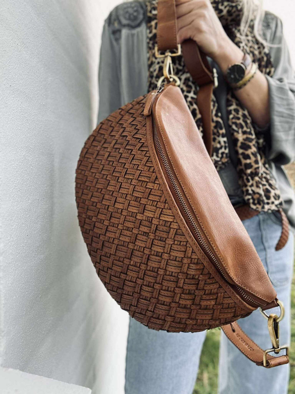 Sac banane Mika cognac