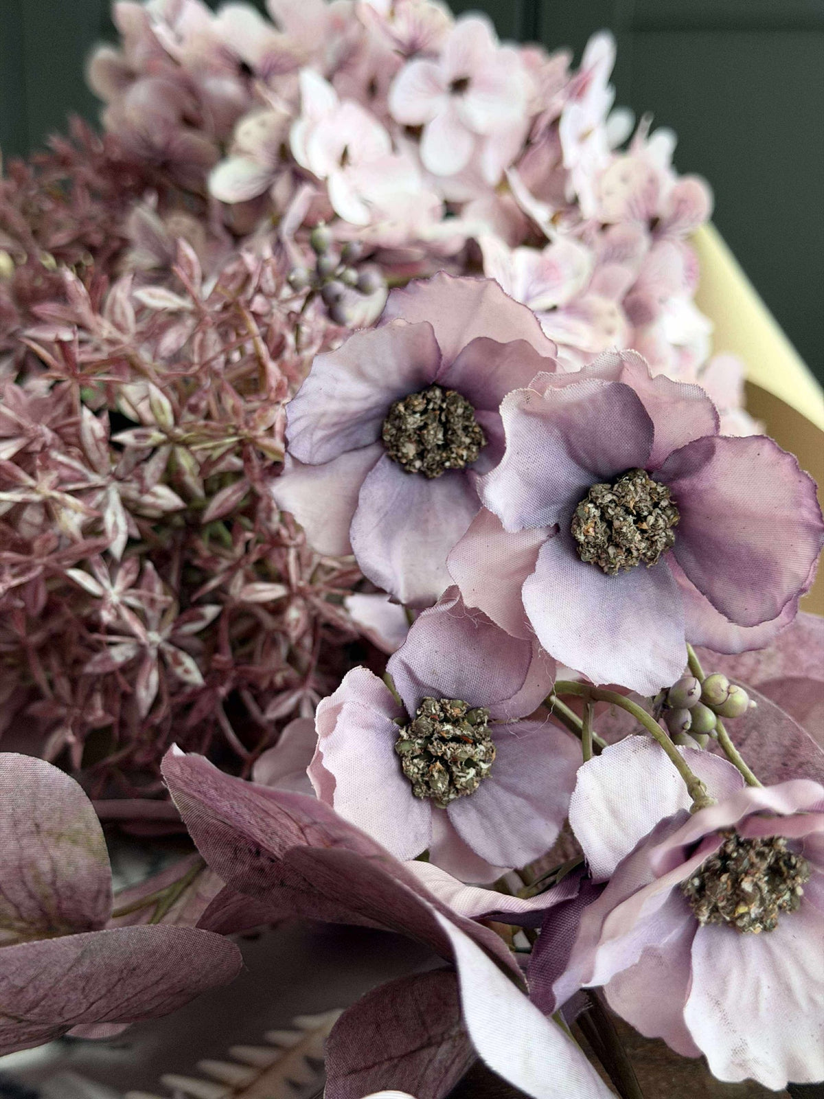Bouquet d’hortensias - Lilas / rose