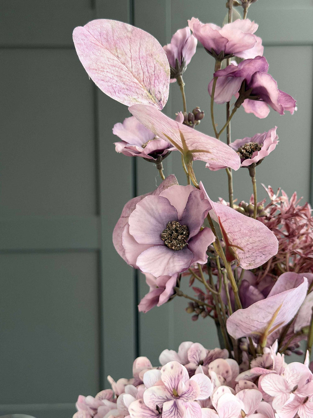 Bouquet d’hortensias - Lilas / rose