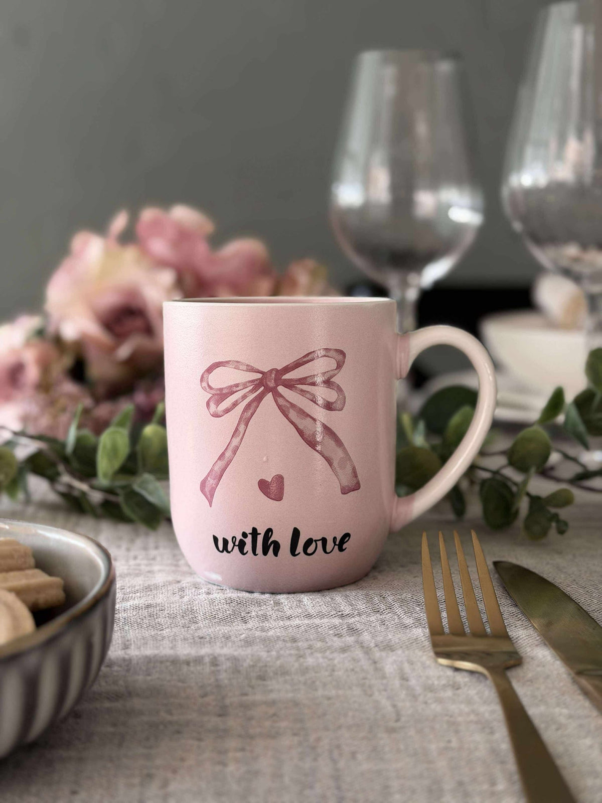 Tasse Nœud - Rose doux