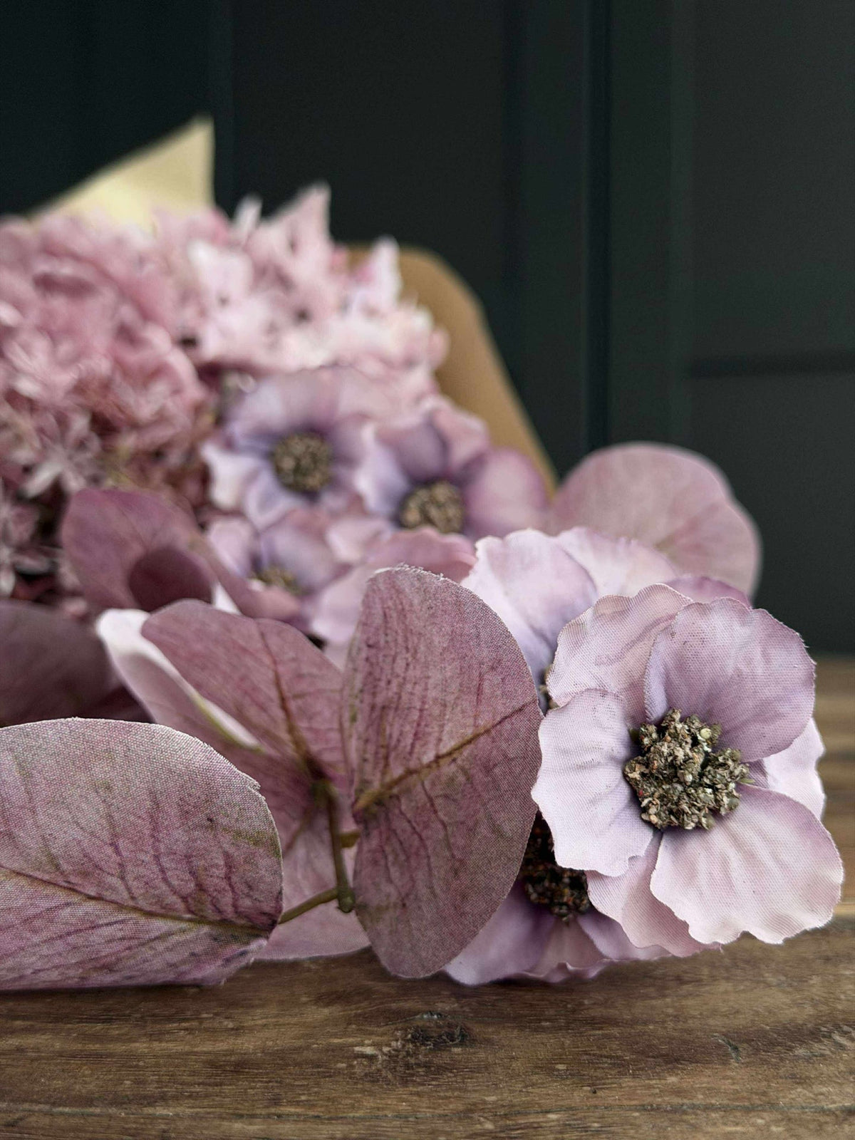Bouquet d’hortensias - Lilas / rose