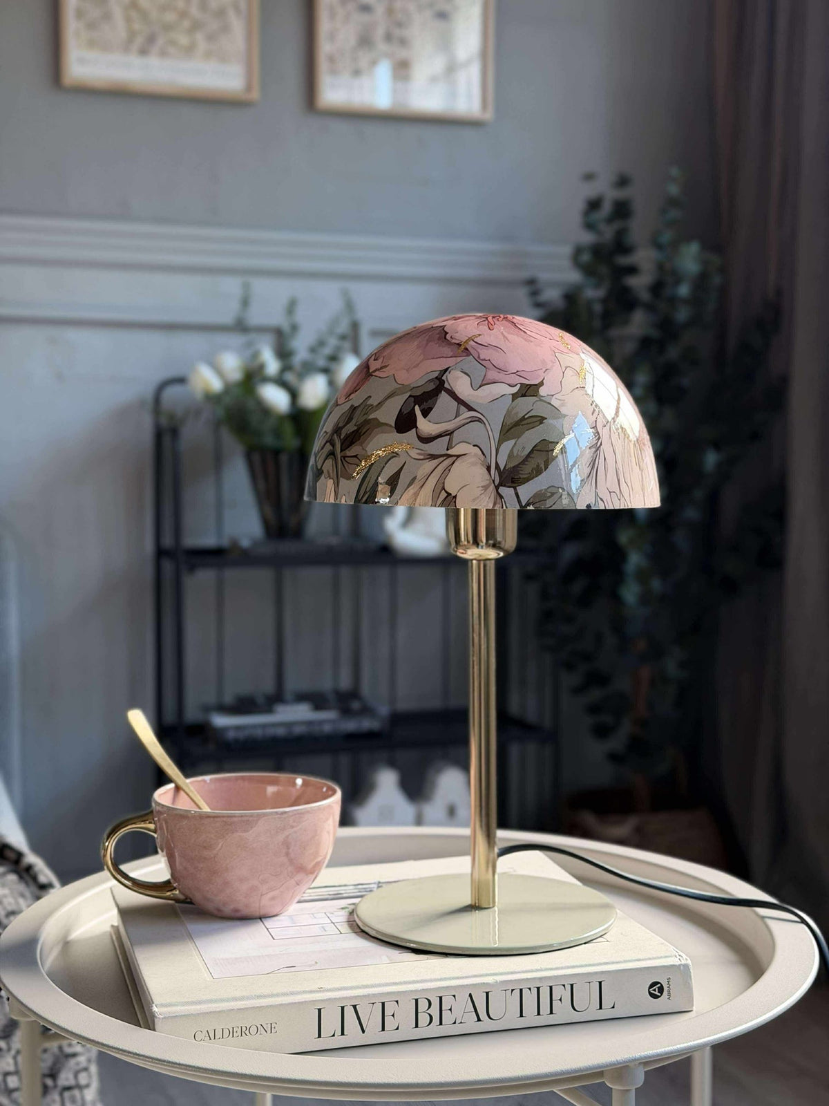 Lampe de table flower / gold