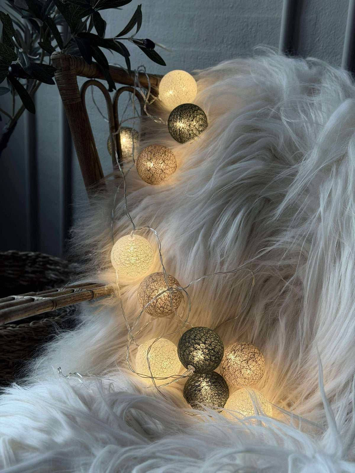 Guirlande lumineuse Raffia