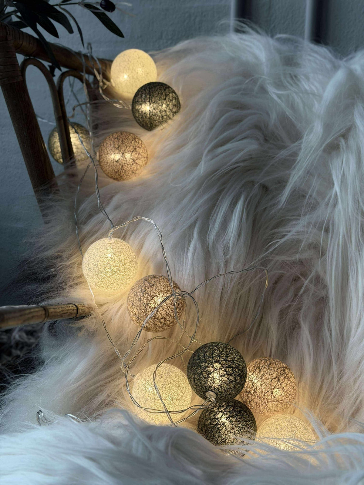 Guirlande lumineuse Raffia