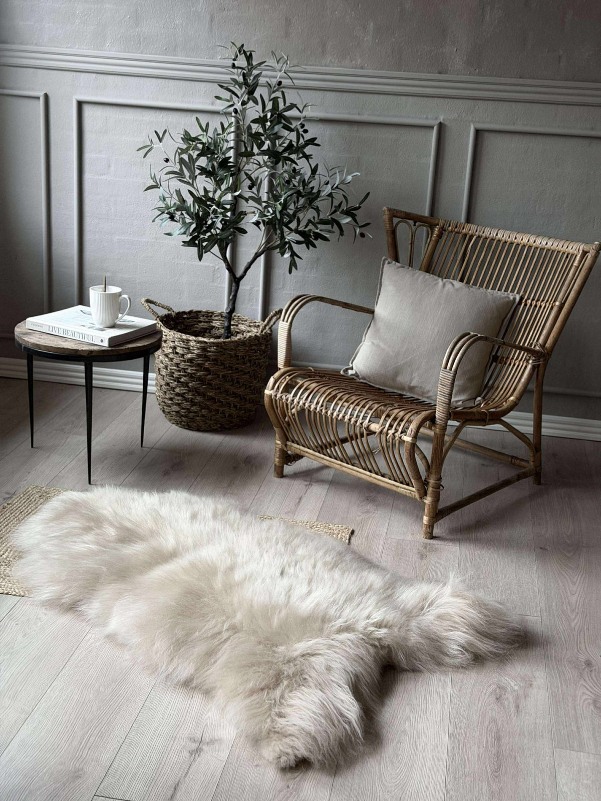 Peau de mouton islandaise - Beige