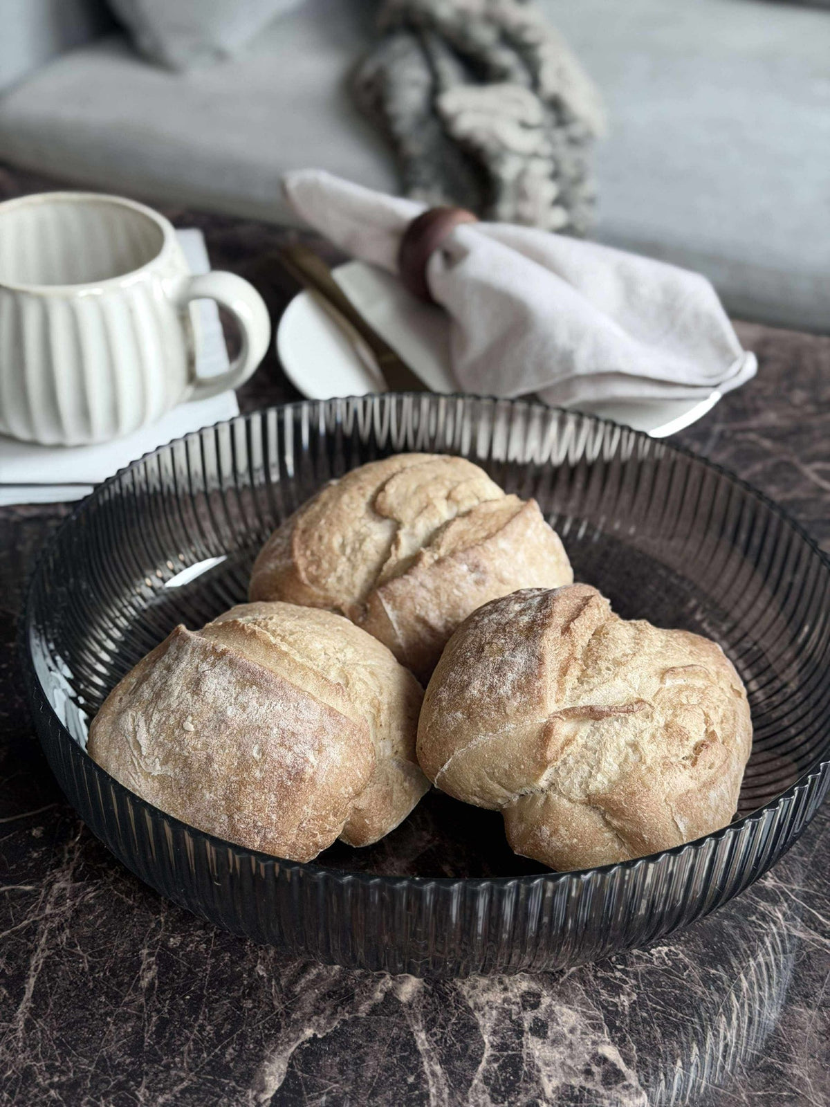 Plateau pour déco ou aliments - Gris