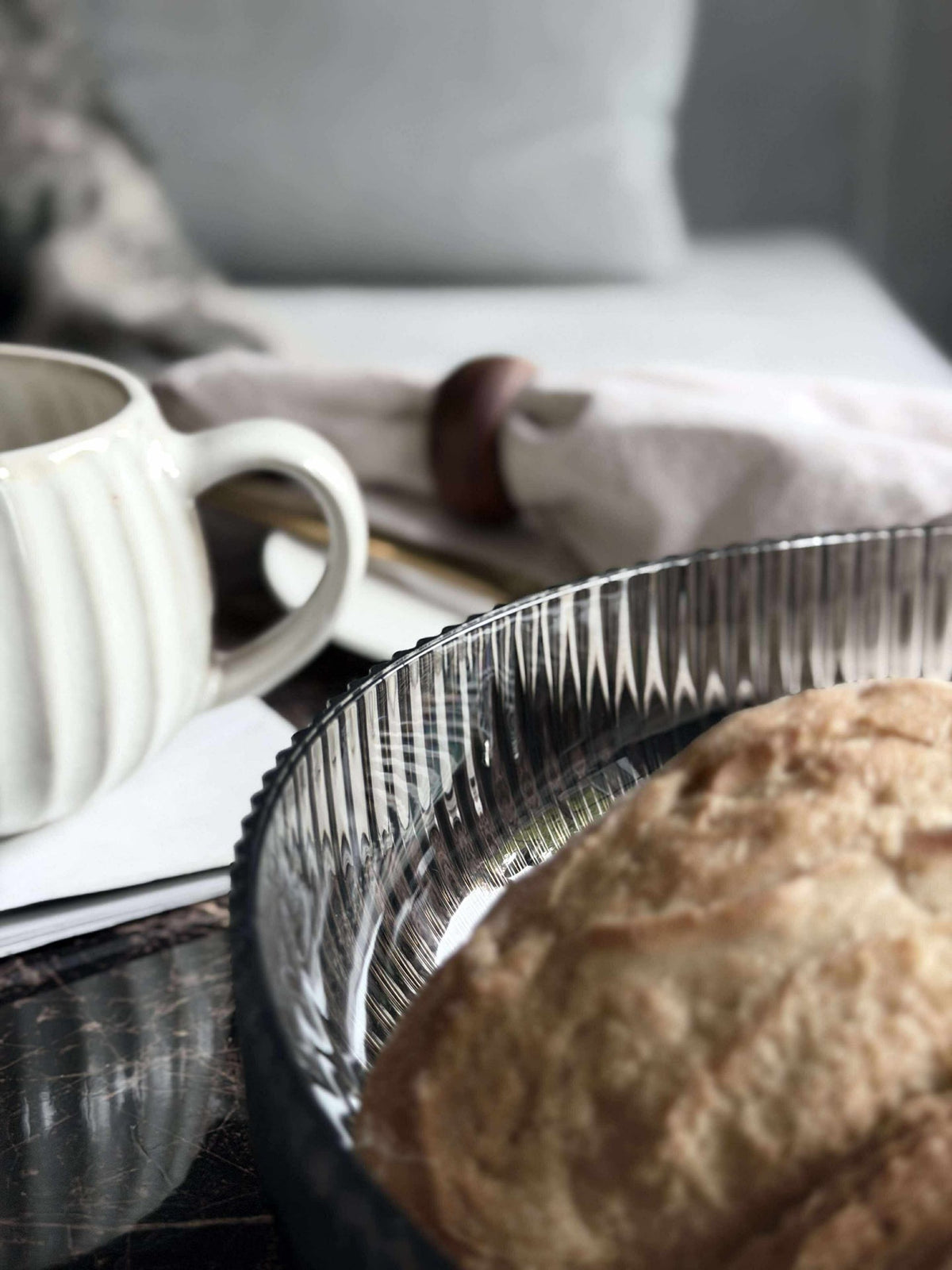 Plateau pour déco ou aliments - Gris