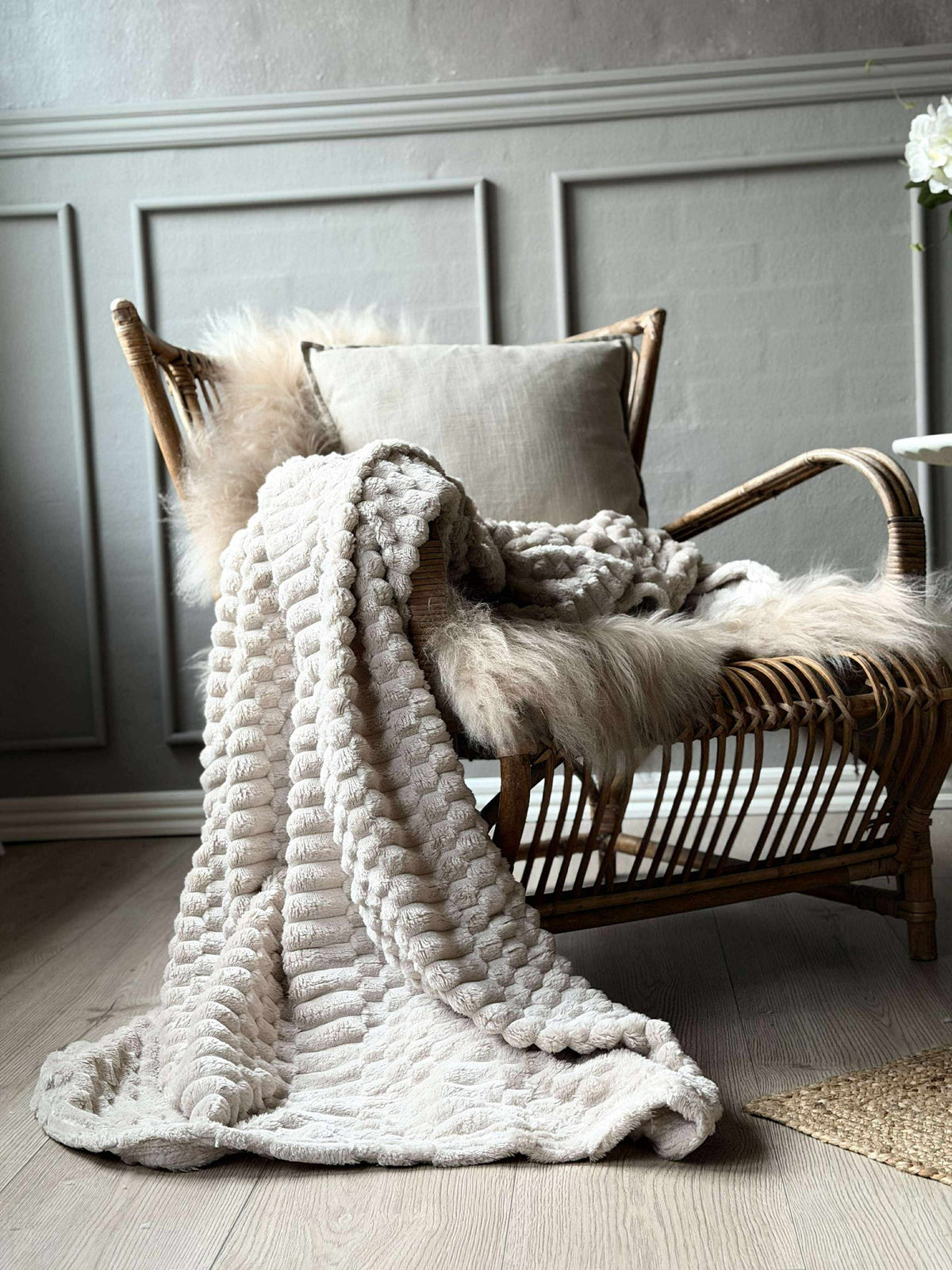 Plaid SUPER SOFT - Sable