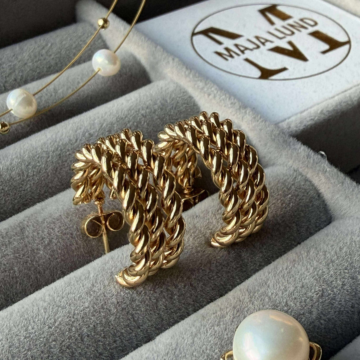 Boucles d’oreilles Loreto – Plaqué or