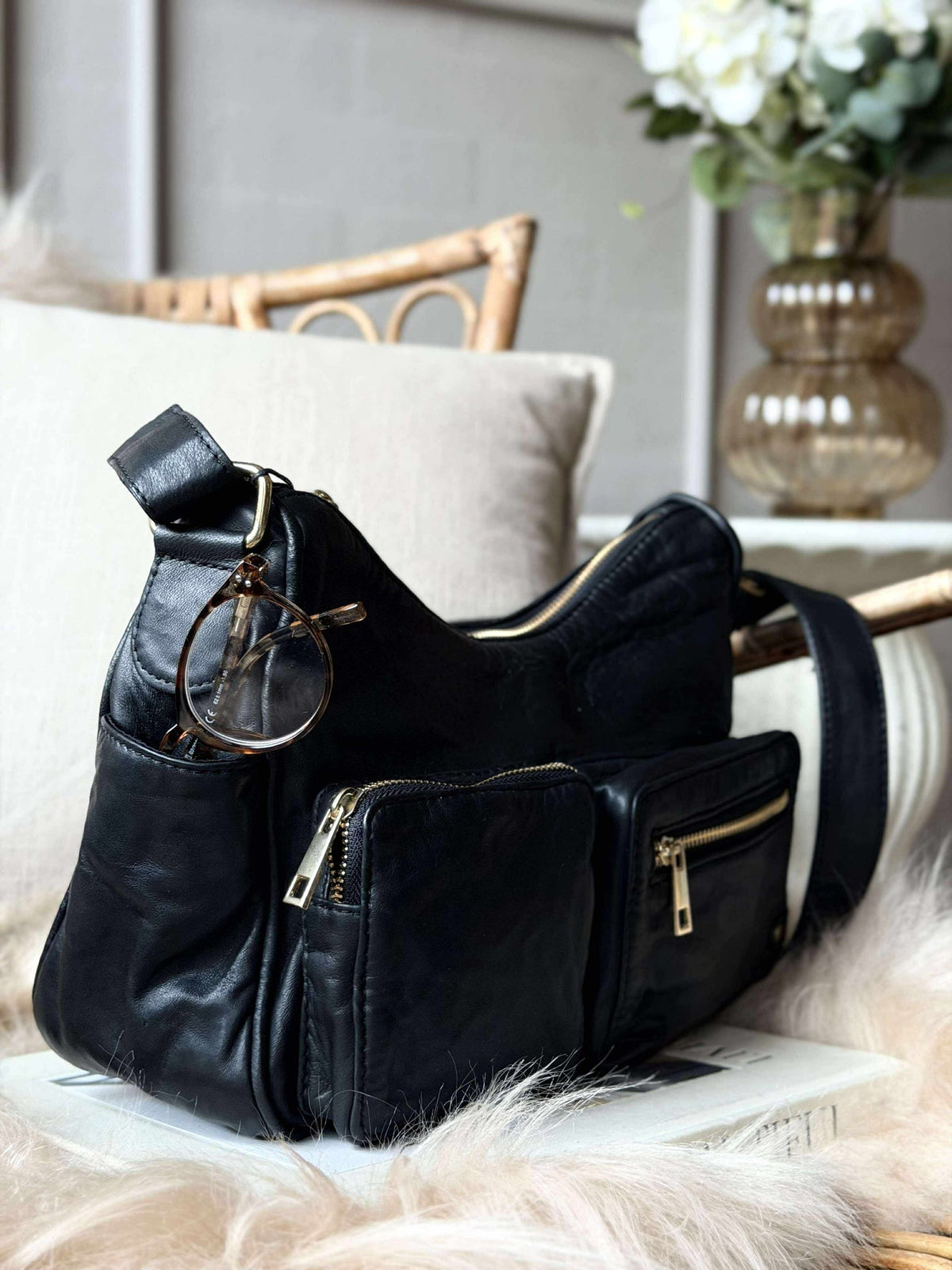 Sac bandoulière Sienna - Black gold