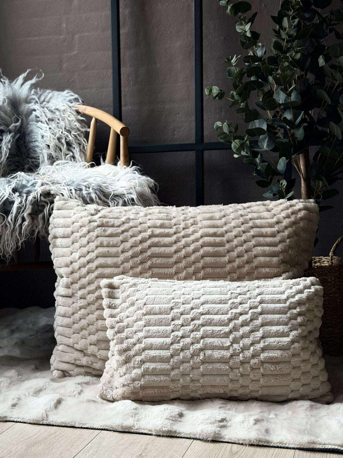 Coussin avec garnissage - Sable