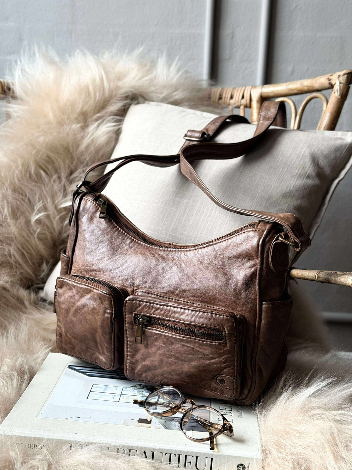 Sac bandoulière Sienna - Chestnut