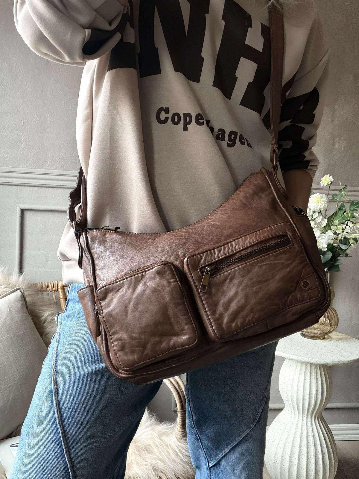 Sac bandoulière Sienna - Chestnut