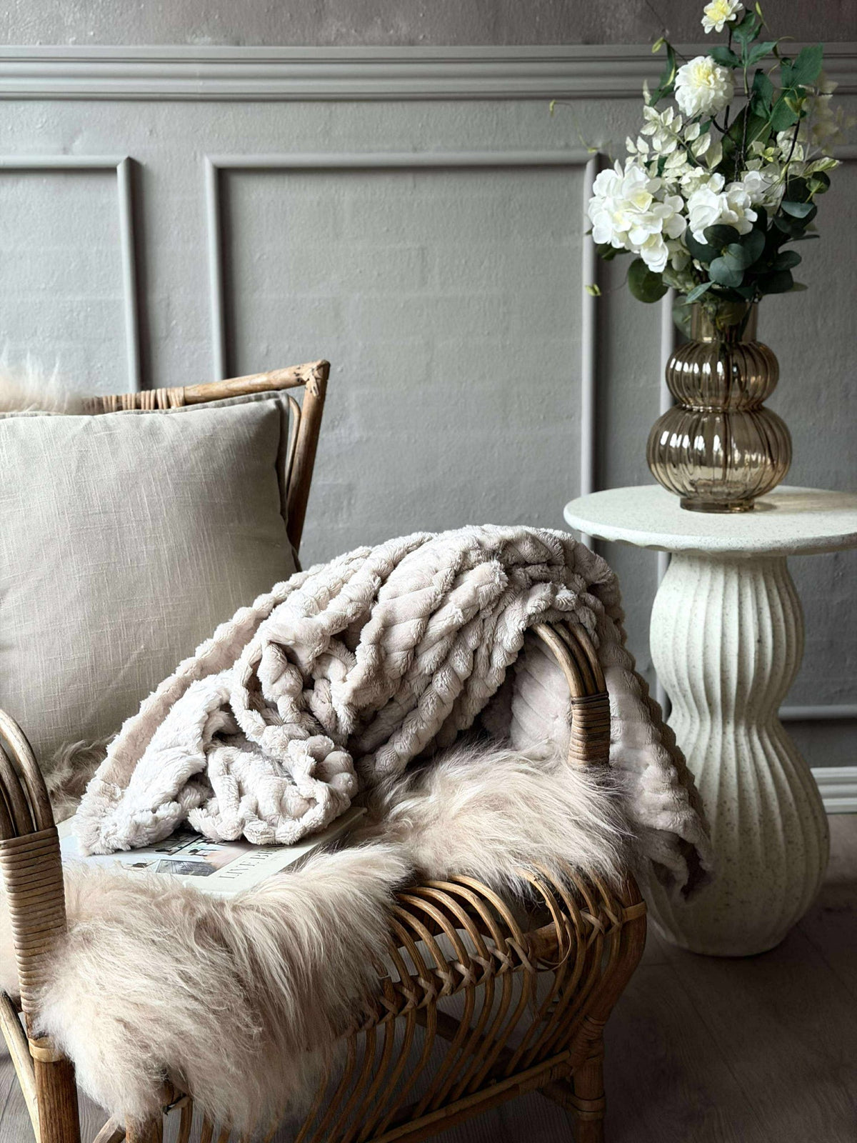 Plaid SUPER SOFT - Sable