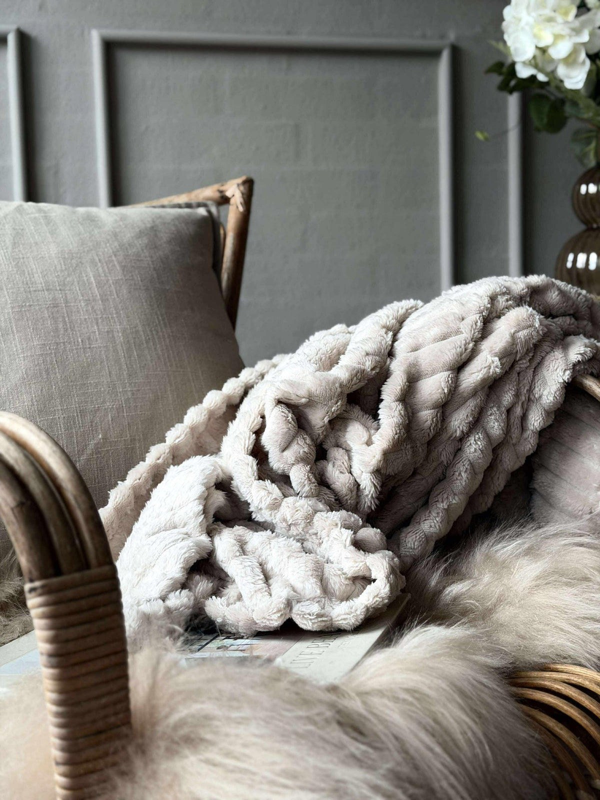 Plaid SUPER SOFT - Sable