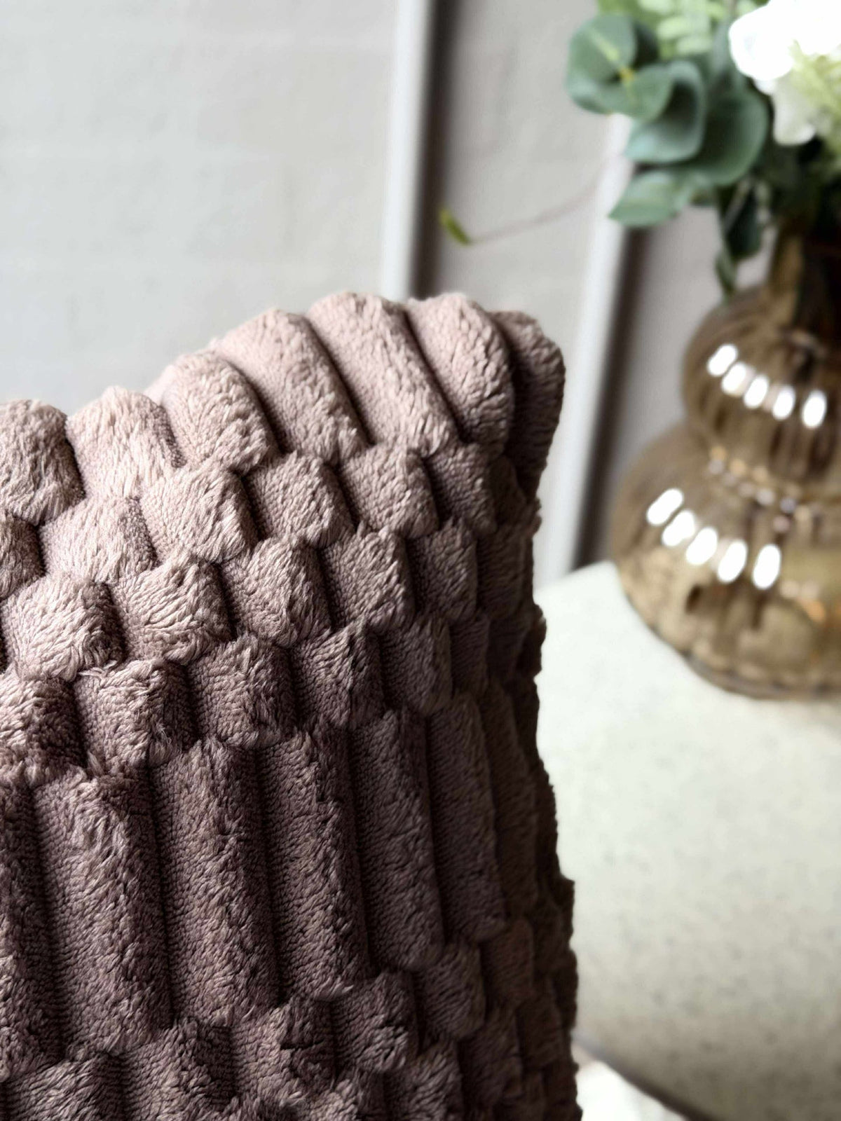 Coussin avec garnissage - Taupe