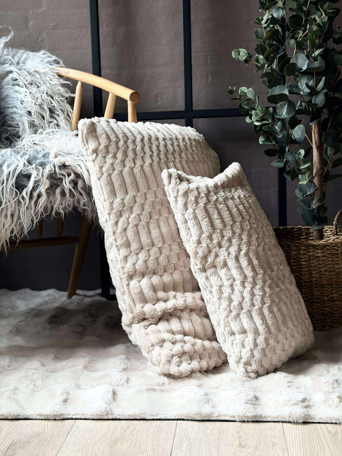 Coussin avec garnissage - Sable